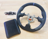 s2000 Flat Bottom Sport Leather / Alcantara Steering Wheel