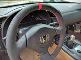 s2000 Round Sport Leather / Alcantara UPGRADED Thicker Steering Wheel