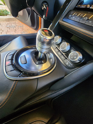 audi r8 gear shift Audi R8 Carbon Fiber Shift Surround Circle Trim