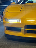 NSX LEVEL 2 LED DRL with Dual Color LED Installed in OEM Bumper Lenses