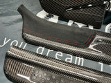 s2000 Custom Carbon Fiber, Alcantara, Leather Door Sill Guards
