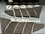 NSX Driver and Passenger Door Insert Cards Reupholstered in Leather / Alcantara