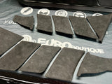 NSX Driver and Passenger Door Insert Cards Reupholstered in Leather / Alcantara