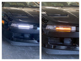 NSX LEVEL 2 LED DRL with Dual Color LED Installed in OEM Bumper Lenses