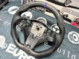 BMW Carbon Fiber Flat Bottom E9x 335 Steering Wheel (fits 2008-2013) Non-M
