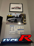 Honda Type-R Digital Garage Art LED Sign