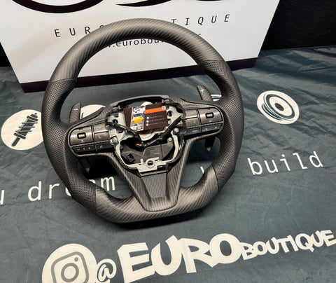 Lexus LC500 Premium Upgraded Flat Bottom Carbon Fiber Steering Wheel