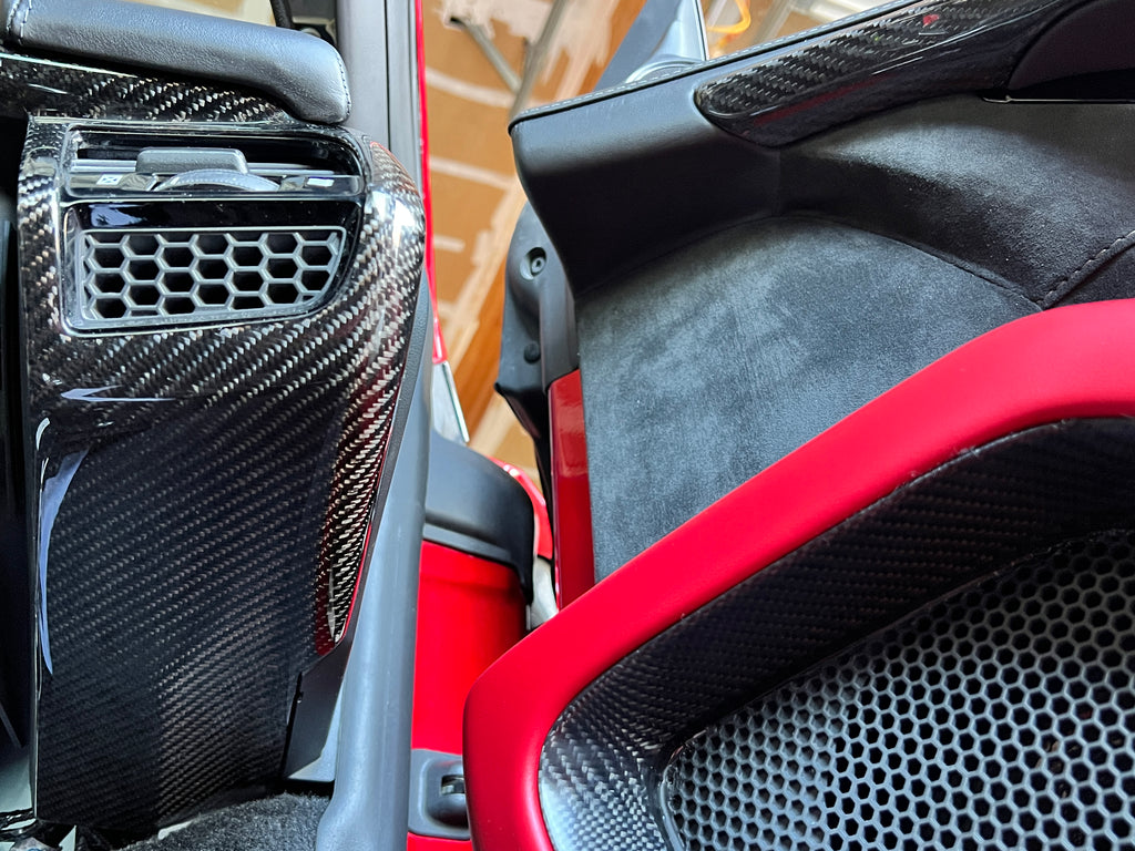 20172022 NC1 NSX Carbon Fiber Interior Interior Door Speaker Surround