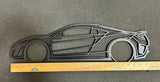 NC1 NSX Wall Silhouette Garage Art