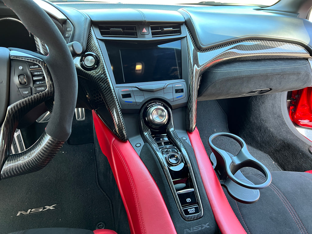 20172022 NC1 NSX Carbon Fiber Interior Center Command Drive Button Pa