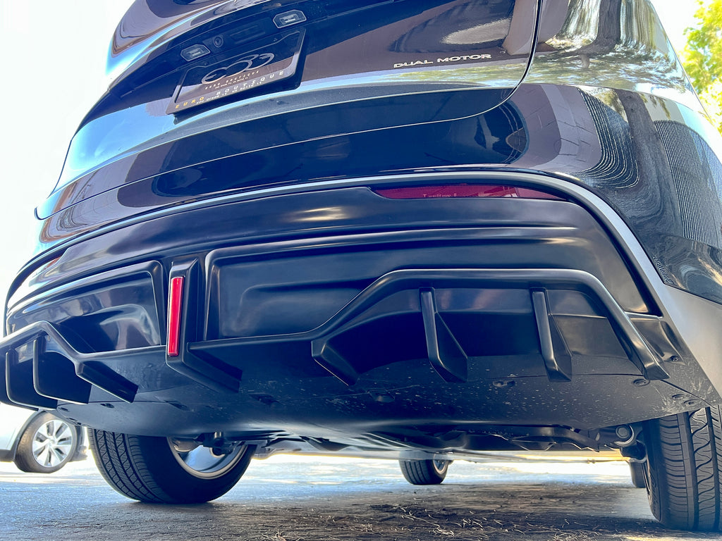 Tesla Model Y Rear Diffuser in Black Plastic Finish – EuroBoutique.us