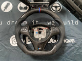 BMW Carbon Fiber Flat Bottom E9x 335 Steering Wheel (fits 2008-2013) Non-M