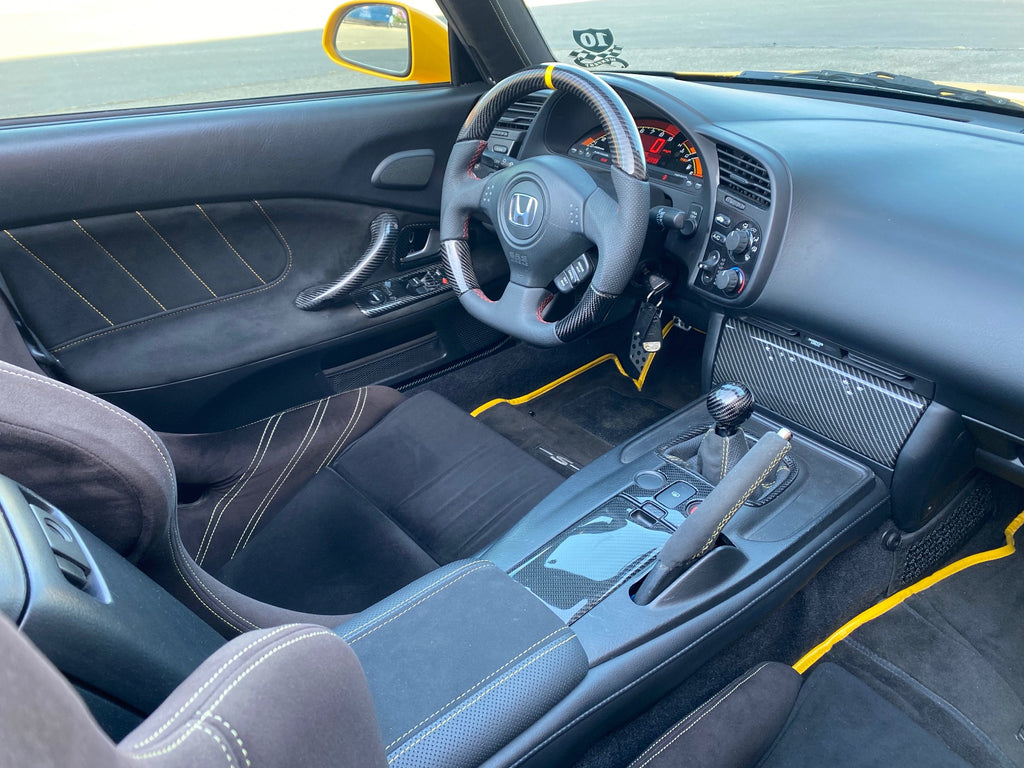 s2000 Carbon Fiber AP2 console Sliding Door and Hazard Trim pieces #1 ...