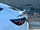 Tesla Model Y Carbon Fiber Aggressive Trunk Spoiler with Vents