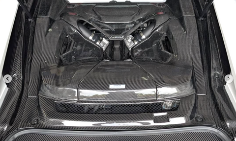 2017-2022 NC1 NSX Carbon Fiber 4-piece Engine Cover Trim Panels