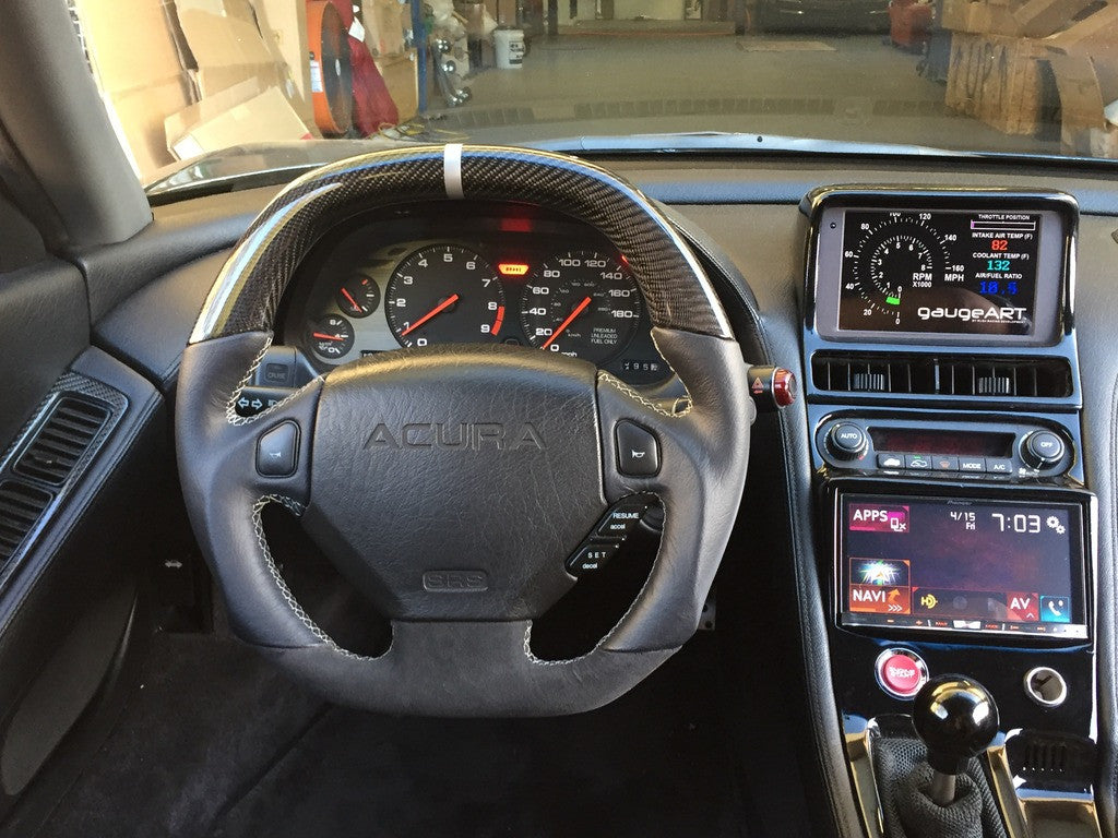 NSX OEM Carbon Fiber Flat Bottom Steering Wheel (19912005 NSX