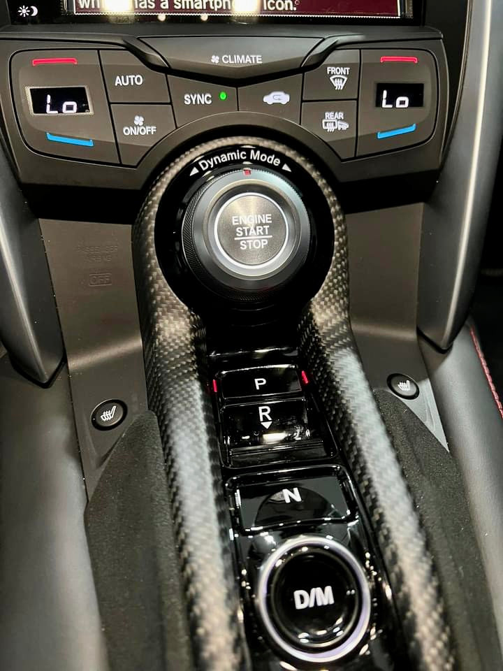 20172022 NC1 NSX Carbon Fiber Interior Center Command Drive Button Pa