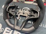 2017-2022 NC1 NSX Upgraded Carbon Fiber Steering Wheel with Alcantara / Napa Leather