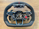 2017+ Gen2 Audi R8 Carbon Fiber OEM Flat Bottom Upgraded Premium Steering Wheel