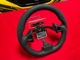 NSX OEM Flat Bottom Leather / Alcantara Steering Wheel (1991-2005 NSX)
