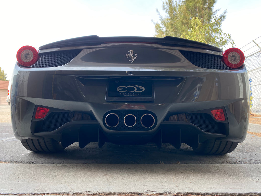Ferrari 458 Carbon Fiber High Kick Rear Trunk Lip Spoiler – EuroBoutique.us
