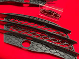 Audi R8 Carbon Fiber Front Bumper Carbon Fiber Vent Slat Inserts