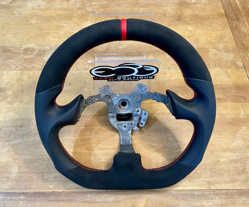 s2000 Flat Bottom Sport Leather / Alcantara Steering Wheel EuroBoutique.us