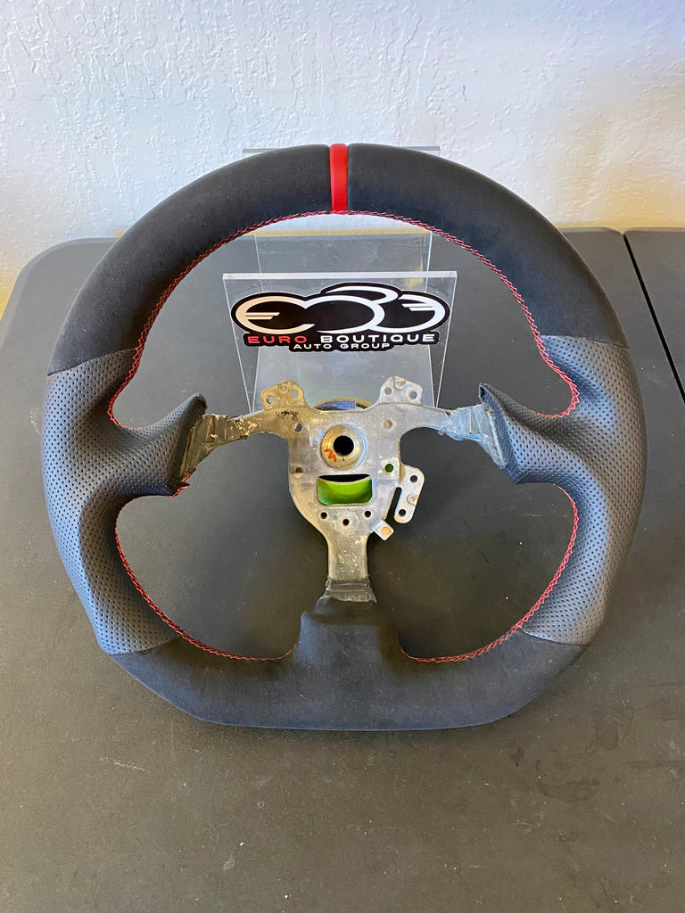 s2000 Flat Bottom Sport Leather / Alcantara Steering Wheel EuroBoutique.us