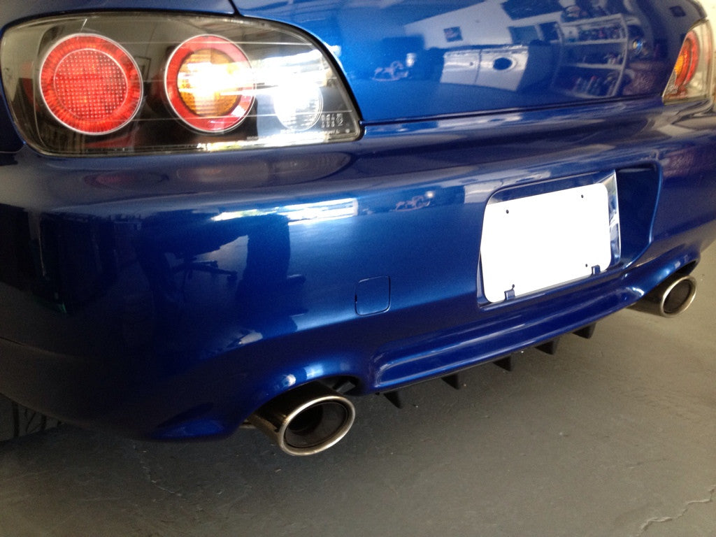 s2000 Sharkfin Rear Diffuser in Pre-painted Matte Black – EuroBoutique.us