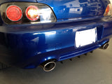 s2000 Sharkfin Rear Diffuser in Pre-painted Matte Black